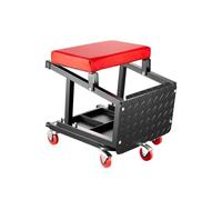 VEVOR Tabouret d'Atelier sur roulettes, Tabouret de Mécanicien avec Capacité de Charge Max. de 136 kg, Siège ou Escabeau de Garage Pivotant à 360°, avec Plateau à Outils, pour Réparation Automobile