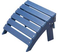 VEVOR Tabouret de pied Adirondack, 15,7L x 18,9B x 13H pouces, plastique HDPE, largement utilisé à l'extérieur, sur la véranda, la piscine, la pelouse, l'arrière-cour, bleu