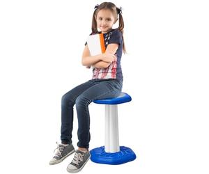VEVOR Tabouret Oscillant avec Coussin en Éponge, Tabouret Dynamique Capacité de Charge 70 kg, Siège Ergonomique, pour Amélioration de la Concentration et de la Posture, pour Écoles Bureau, Bleu