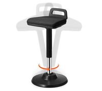 VEVOR Tabouret Oscillant Hauteur Réglable 62,5-87,5 cm, Tabouret Dynamique avec Poignée, en Tissu Élastique et Mousse, Amélioration de la Concentration et de la Posture, pour École Bureau Domicile