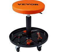 VEVOR Tabouret roulant de mécanicien Tabouret d'atelier 113,4 kg, 406-559 mm Siège d'atelier réglable en hauteur, tabouret d'atelier avec plateau porte-outils, pour garage, magasin, réparation automob