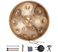 VEVOR Handpan tambour à main 550 mm 12 notes Ré mineur – acier, maillets, support 440 Hz, sac