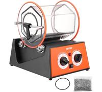 VEVOR Tambour de polissage pour bijoux 5 kg, polisseuse de surface rotative, 60 W, temps et vitesse de rotation réglables, pour or, argent, roche, etc.