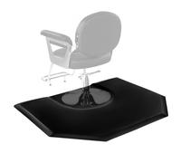 VEVOR Tapis de Chaise de Salon Coiffure, 1225x1505x25 mm, Tapis de Sol Salon Coiffeur Anti-fatigue pour Base de Chaise Circulaire, Surface en PVC, Facile à Nettoyer, Bords Biseautés Anti-trébuchement