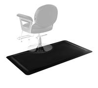 VEVOR Tapis de Chaise de Salon Coiffure, 1525x910x13 mm, Tapis de Sol Salon Coiffeur Anti-Fatigue pour Base de Chaise Circulaire, Surface PVC, Bords Biseautés Anti-trébuchement, Dessous Antidérapant