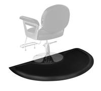 VEVOR Tapis de Chaise de Salon Coiffure Demi-cercle Surface PVC 1520x910x13 mm