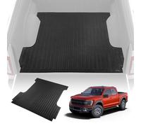 VEVOR Tapis de Coffre en Caoutchouc Antidérapant Tapis de Benne sur Mesure 169x162,5x6 cm Housse de Coffre Facile à Nettoyer Adaptation Parfaite pour Ford F150 2015-2023 Protection du Véhicule Noir
