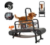 VEVOR Tapis de Course pour Chien Moyenne et Grande Taille Tapis Roulant sans Moteur pour Exercices Intérieur Chiens, Charge Max 199,58 kg, Inclinaison et Résistance Réglables, Frein de Sécurité, Roues
