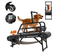 VEVOR Tapis de Course pour Chien Moyenne et Grande Taille Tapis Roulant sans Moteur pour Exercices Intérieur Chiens, Inclinaison Réglable jusqu'à 15 cm, Charge Max 199,58 kg, Frein de Sécurité, Roues