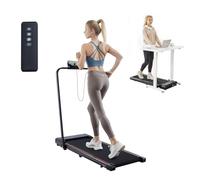 VEVOR Tapis de Course sous Bureau, Tapis de Marche Pliable et Portable, 2,5 HP, Vitesse 1-10 km/h, Capacité de Charge 120 kg, avec Poignée, Télécommande et Écran LED, pour Maison, Bureau, Gym