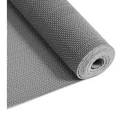 VEVOR Tapis de Drainage Antidérapant 90x500 cm, Caillebotis Piscine en PVC, Revêtement de Sol pour Zones Humides Restaurant Piscine Terrasse Salle de Bain, Tapis Antifatigue Drainant en Rouleau, Gris