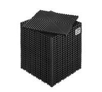 VEVOR Tapis de drainage emboîtable, 310x310 mm, dalles de sol de drainage modulaire emboîtable, 24 pcs, coussin de sol à épisser en PP antidérapant noir, tapis de douche, pour garage, jardin, cuisine