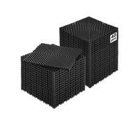 VEVOR Tapis de drainage emboîtable, 310x310 mm, dalles de sol de drainage modulaire emboîtable, 40 pcs, coussin de sol à épisser en PP antidérapant noir, tapis de douche, pour garage, jardin, cuisine