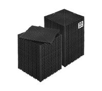 VEVOR Tapis de drainage emboîtable, 310x310 mm, dalles de sol de drainage modulaire emboîtable, 55 pcs, coussin de sol à épisser en PP antidérapant noir, tapis de douche, pour garage, jardin, cuisine
