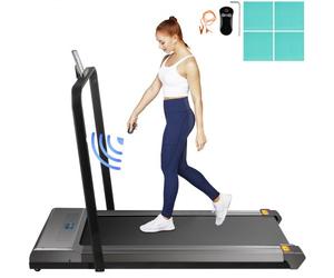 VEVOR Tapis de Marche Electrique 36x112 cm Tapis de Course Electrique Capacité 100 kg Silencieux Motorisé Portable avec Télécommande Affichage Numérique LED avec Barre d'Appui pour Maison Bureau Gym