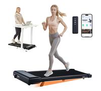 VEVOR Tapis de Marche sous Bureau, Tapis de Course avec Inclinaison, 2,5 HP, Vitesse 1-6 km/h, Capacité de Charge 120 kg, avec Télécommande, Écran LED et Bluetooth, pour Fitness Maison, Bureau, Gym