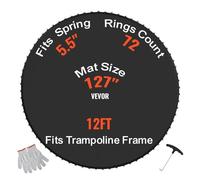 VEVOR Tapis de remplacement pour trampoline pour cadre de 365 cm 72 anneaux en V