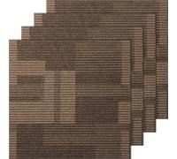 Dalles De Moquette Rembourrage Protege Sols Durs Marron Mixte Salon 61x61cm 24PCS