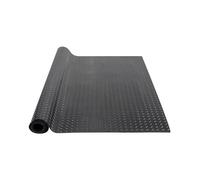 VEVOR Tapis de Sol de Garage 1236x4625 mm Rouleau Revêtement Sol en Caoutchouc SBR Motif 3D Épaisseur 3 mm Étanche Facile à Nettoyer pour Protection de Sol sous Voitures, Garage, Salle de Sport, Noir