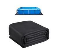 VEVOR Tapis de Sol Piscine, 369 x 732 cm, Tapis sous Piscines Hors Sol Rectangulaire, en Géotextile Extra-épais, Installation Facile, Découpe Simple, Protection pour Éviter les Perforations des Objets