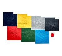 VEVOR Tapis de tampons en béton 7 pcs, tapis de tampon de texture en polyuréthane pour carrelage en pierre, 618 x 618 mm, moule de texture en béton sans couture pour décoration extérieure, multicolore