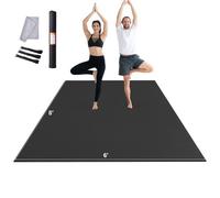 VEVOR Tapis de yoga antidérapant haute densité pour homme et femme, tapis de fitness et d'exercice avec sac et sangle de transport pour yoga à domicile, pilates et entraînement au sol, 2440 x 1830 mm
