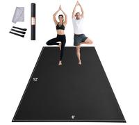 VEVOR Tapis de yoga antidérapant haute densité pour homme et femme, tapis de fitness et d'exercice avec sac et sangle de transport pour yoga à domicile, pilates et entraînement au sol, 3660 x 1830 mm