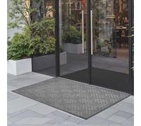 VEVOR – Tapis d'entrée 156×91,4 cm – Antidérapant TPE, Lavable, Attrape-poussière, Gris