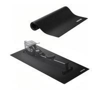 VEVOR Tapis d'équipement d'exercice, 600 x 1300 x 4 mm, tapis de protection de sol pour vélos elliptiques et tapis de marche compacts, en PVC haute densité, imperméable et antidérapant, pour gymnase
