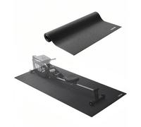 VEVOR Tapis d'équipement d'exercice, 760 x 1525 x 6 mm, tapis de protection de sol pour tapis de course, vélos stationnaires et semi-allongés, en PVC haute densité, imperméable et antidérapant, noir