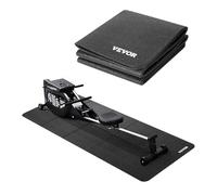 Tapis de tapis de course VEVOR pour moquette Tapis de protection du sol (61 x 173 cm) pour appareils de sport, épaisseur 6 mm, tapis pour appareils d'entraînement pour vélo elliptique sur moquette en