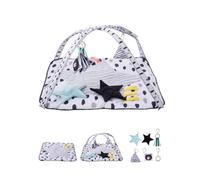 VEVOR Tapis d'Éveil Bébé, 875 x 875 mm, Tapis de Jeu d'Activité avec Jouets Sensoriels, Tissu Doux, Bon Développement Sensoriel et Moteur, Croissance Cognitive, pour Bébés, Nouveau-nés 0-18 Mois