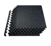 VEVOR Tapis Puzzle Emboîtable 25PCs Dalles pour Salle de Sport 14 mm d’Épaisseur