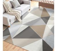 VEVOR Grand Tapis Salon Chambre Antidérapant Moderne 1,5 x 2,1 m Gris Anthracite