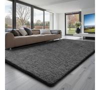 VEVOR Tapis Salon Chambre Poil Long 1,5 x 2,4 m Tapis Moderne de Décoration Intérieur Rectangulaire Antidérapant Peluche Moelleux Doux Épais Envers Non Tissé, pour Salon, Chambre à Coucher, Gris Foncé