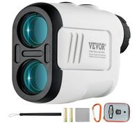 VEVOR Télémètre Chasse/Golf 600 mètres Télémètre Laser Précision ±1 m Grossissement 6X Viseur 22 mm avec Réglage Intelligent de Pente Verrouillage du Drapeau Accessoires Complets pour Golf Golfeur