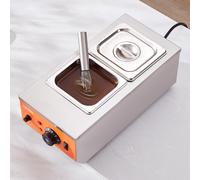 VEVOR Tempéreuse à Chocolat Fondoir à Chocolat en Inox 800 W 2 Cuves de 1,5 L