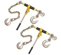 VEVOR Tendeur à Cliquet avec Chaîne Arrimage G80 10 mm x 62 cm Lot de 2 4173 kg