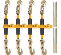 VEVOR Tendeur à Cliquet pour Chaîne Arrimage 0,8-0,9 cm Charge 3220 kg Lot de 4