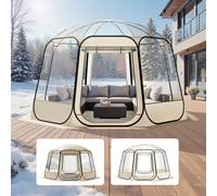 VEVOR Tente Bulle Pop-up Igloo Dôme Jardin Transparent 3,6x3,45 m 10-12 Personne