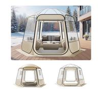 VEVOR Tente Bulle Pop-up, Tente Igloo Dôme de Jardin, Abri de Camping d'Extérieur Transparent avec Fenêtres, Imperméable et Résistante aux UV, Vue Panoramique à 540°