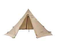VEVOR Tente Chaude Tipi pour 4-6 Personnes, Tente d'hiver Portable avec Trou de Poêle, Toile Imperméable Revêtement PU2500 mm, Abri Léger 4 Saisons, pour Camping, Randonnée, Pêche, Chasse, Taille L