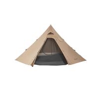 VEVOR Tente Chaude Tipi pour 4 Personnes, Tente d'Hiver Portable avec Trou de Poêle et Maille Intérieure, Toile Imperméable Revêtement PU2500 mm, Abri 4 Saisons, pour Camping, Randonnée, Pêche, Chasse