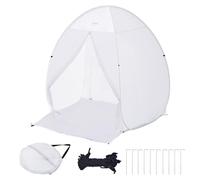 VEVOR Tente de Cabine de Peinture Pliable de 152,4 x 152,4 x 177,8 cm avec Sol intégré, fenêtre d'échappement et Sac de Rangement, Cabine de Peinture Pliable pour Meubles, Station de Peinture pour
