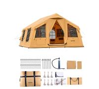 VEVOR Tente de Camping Gonflable de Glamping pour 8 à 12 Personnes avec Pompe