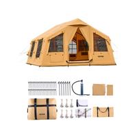 VEVOR Tente de Camping Gonflable de Glamping pour 8 à 12 Personnes avec Pompe