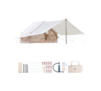 VEVOR Tente de camping gonflable 3×2×2 m – Glamping 3–5 personnes, Oxford 300D, pompe à main