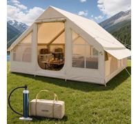 VEVOR Tente de Camping Gonflable Tente de Glamping 3 à 12 Personnes Oxford 300D Facile à Installer