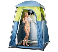 VEVOR Tente de Douche de Camping, Abri d'Intimité Extérieur Portable, Cabine d’Essayage Toilette pour Plage Camping Pêche, Tissu Oxford 150D, avec Sac de Douche, Piquets, Cordes, Sac de Transport