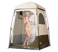 VEVOR Tente de Douche de Camping, Abri d'Intimité Extérieur Portable et Pliable, Cabine d'Essayage et de Toilette pour Plage Pêche, 1 Compartiment, en Tissu Oxford 210D, avec Piquets Cordes et Sac